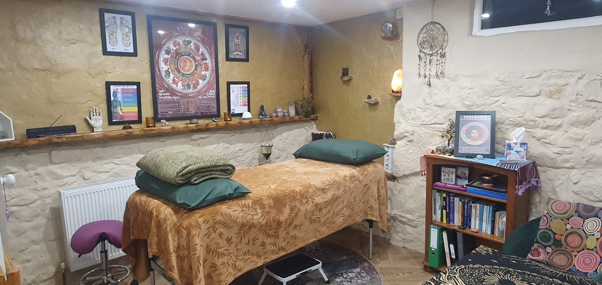 Peaceful treatment room at R&R In The Clays, St Austell